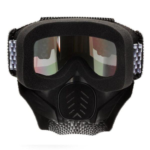 Removable Water Dye Frame Motorcycle Mask MO007-2-03