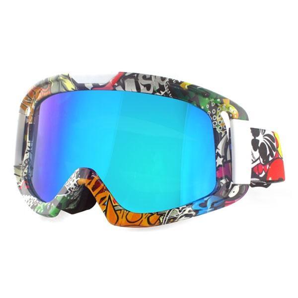 Water Stained Frame Motocross Goggles mo001-04