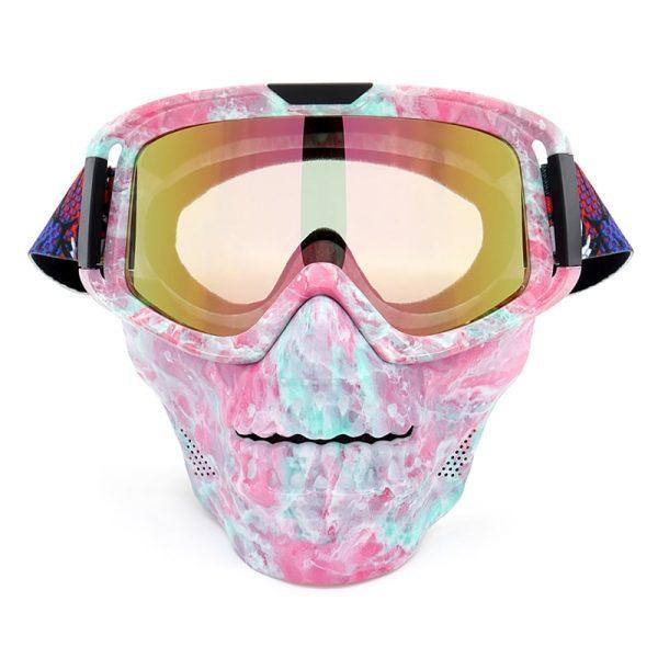 Water dye motorcycle skull mask mo001-1-02