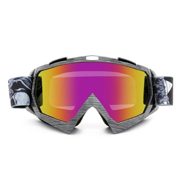 Water Stained Frame Dirt Bike Goggles mo004-3-04