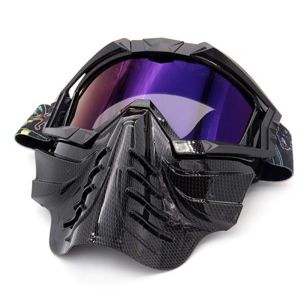 Removable motorcycle mask mo009-02