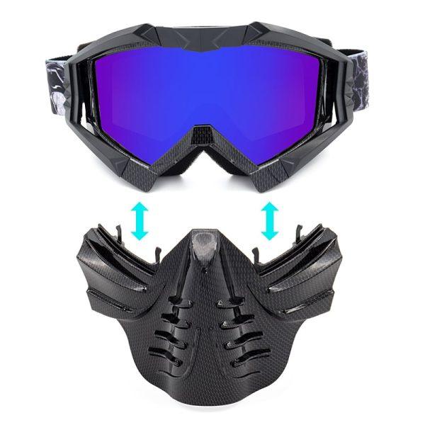 Removable motorcycle mask mo009-05