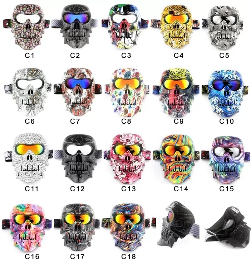 skull motorcycle mask mo012