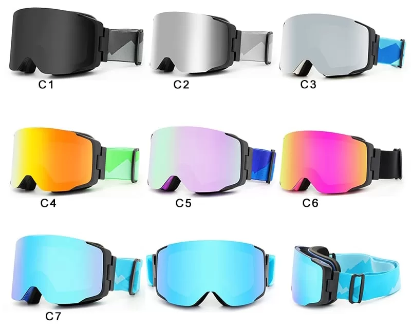 magnetic lens ski goggles jl018